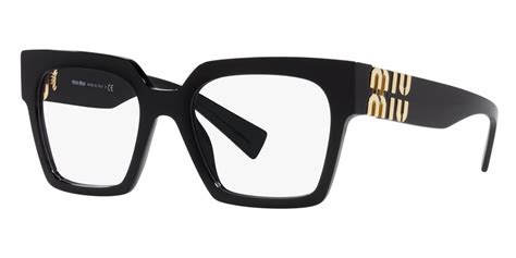 miu miu mu 04uv 1ab1o1 black|Miu Miu MU 04UV 1AB1O1 Glasses .